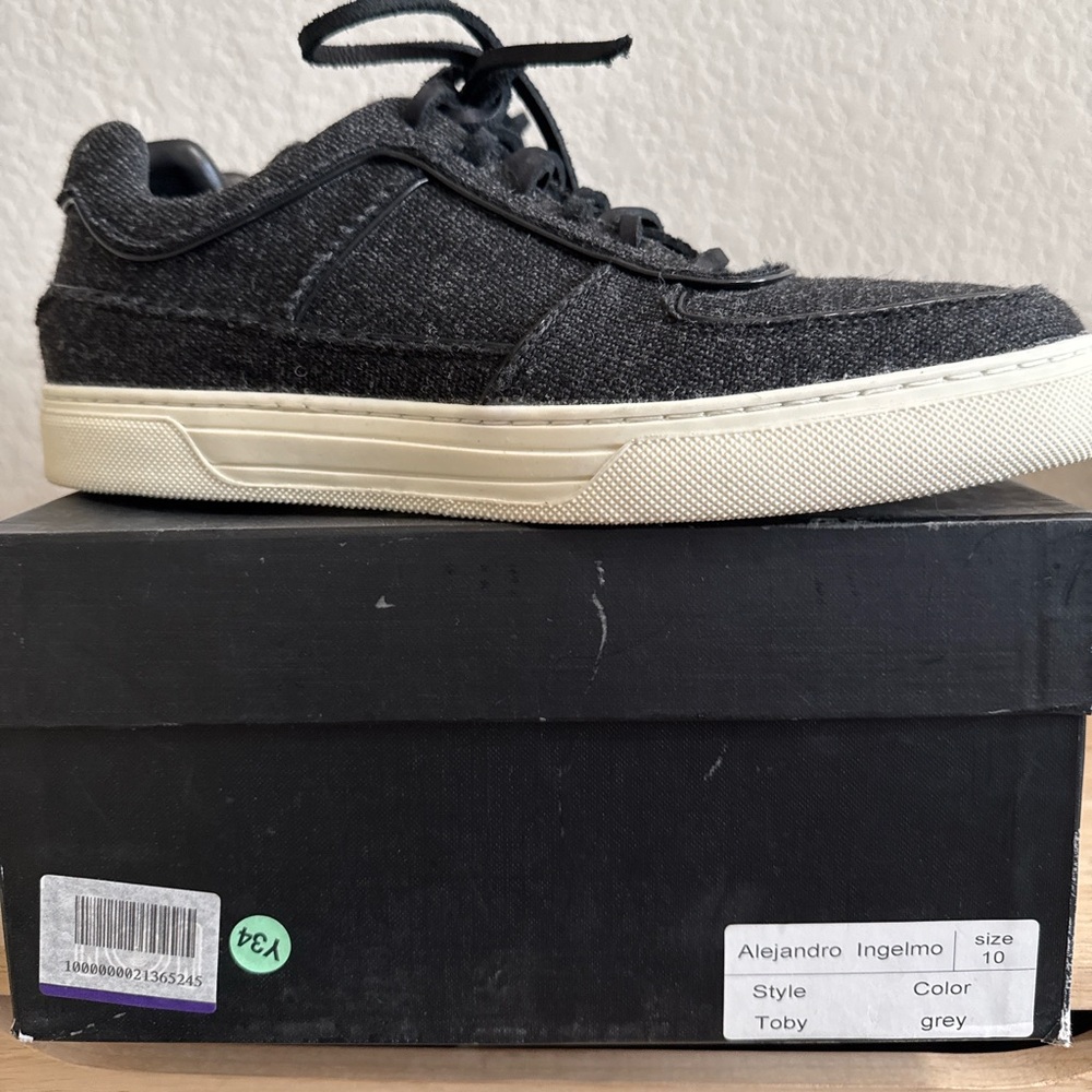 Alejandro Ingelmo Grey Toby Fabric Low Top - Picture 9 of 12